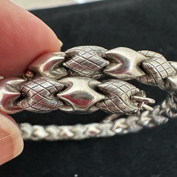 Alex and Ani Silver Bracelet With Three Charms - Picture 2 of 5